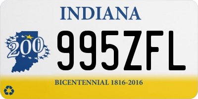 IN license plate 995ZFL