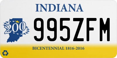 IN license plate 995ZFM