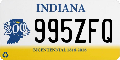 IN license plate 995ZFQ