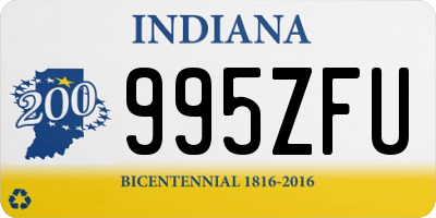 IN license plate 995ZFU