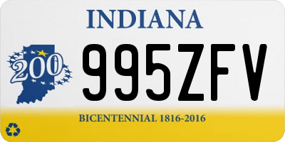 IN license plate 995ZFV