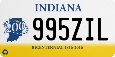 IN license plate 995ZIL