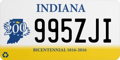 IN license plate 995ZJI