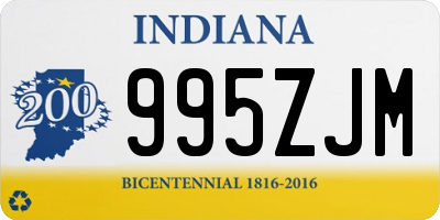 IN license plate 995ZJM