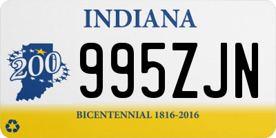 IN license plate 995ZJN