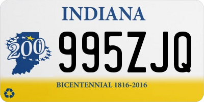 IN license plate 995ZJQ