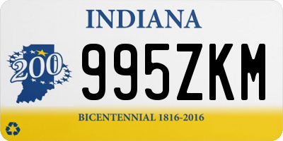 IN license plate 995ZKM