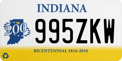 IN license plate 995ZKW