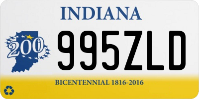 IN license plate 995ZLD