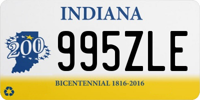 IN license plate 995ZLE