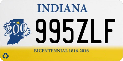 IN license plate 995ZLF