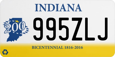 IN license plate 995ZLJ