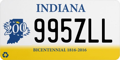 IN license plate 995ZLL