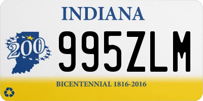 IN license plate 995ZLM