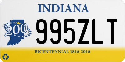 IN license plate 995ZLT