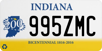 IN license plate 995ZMC