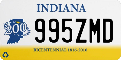 IN license plate 995ZMD