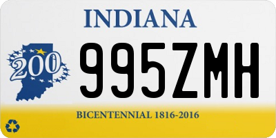 IN license plate 995ZMH