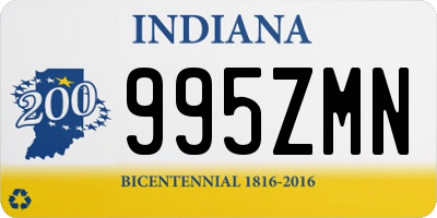 IN license plate 995ZMN