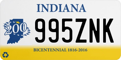 IN license plate 995ZNK