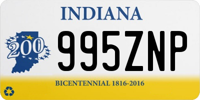 IN license plate 995ZNP