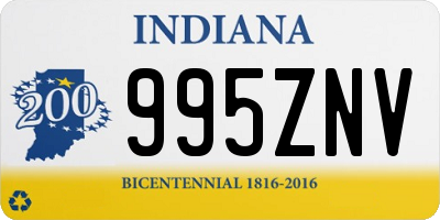 IN license plate 995ZNV