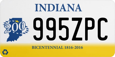 IN license plate 995ZPC