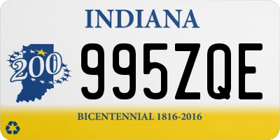 IN license plate 995ZQE