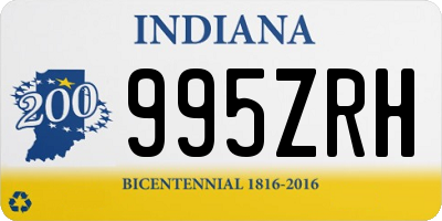 IN license plate 995ZRH