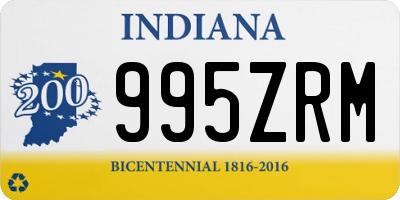 IN license plate 995ZRM