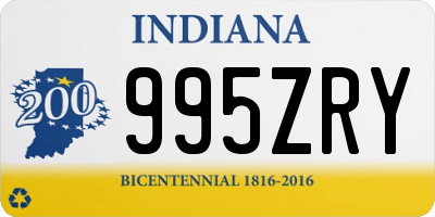 IN license plate 995ZRY