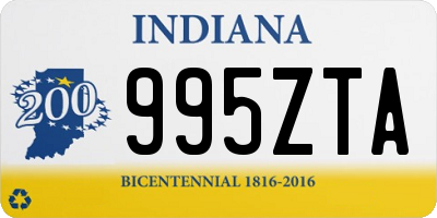 IN license plate 995ZTA