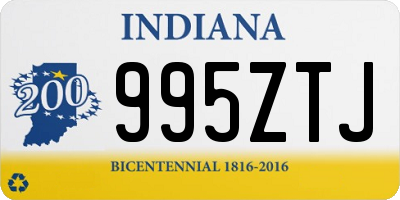 IN license plate 995ZTJ