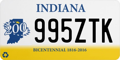 IN license plate 995ZTK