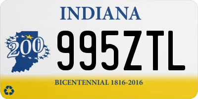 IN license plate 995ZTL