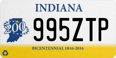 IN license plate 995ZTP