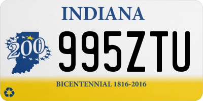 IN license plate 995ZTU