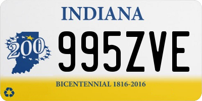 IN license plate 995ZVE