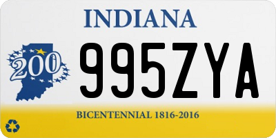 IN license plate 995ZYA