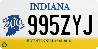 IN license plate 995ZYJ