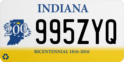 IN license plate 995ZYQ