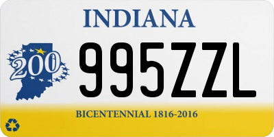 IN license plate 995ZZL