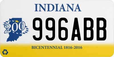 IN license plate 996ABB