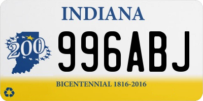 IN license plate 996ABJ