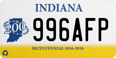 IN license plate 996AFP