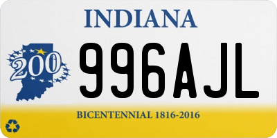 IN license plate 996AJL