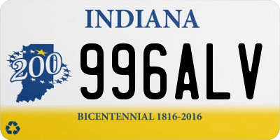 IN license plate 996ALV