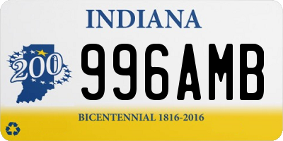 IN license plate 996AMB