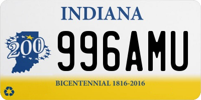 IN license plate 996AMU