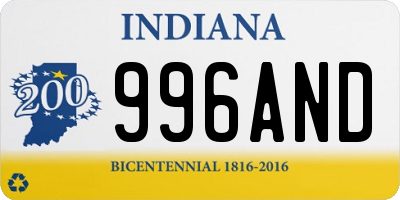 IN license plate 996AND